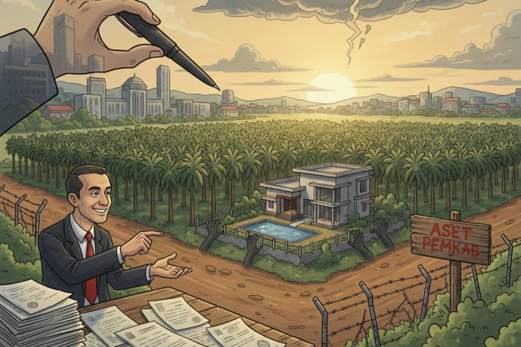 Gambar ilustrasi lahan aset pemkab