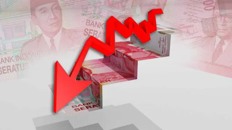 Ilustrasi nilai tukar rupiah anjlok terhadap dolar amerika serikat