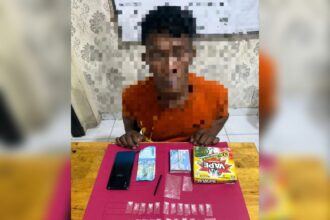 Terduga pelaku peredaran Sabu