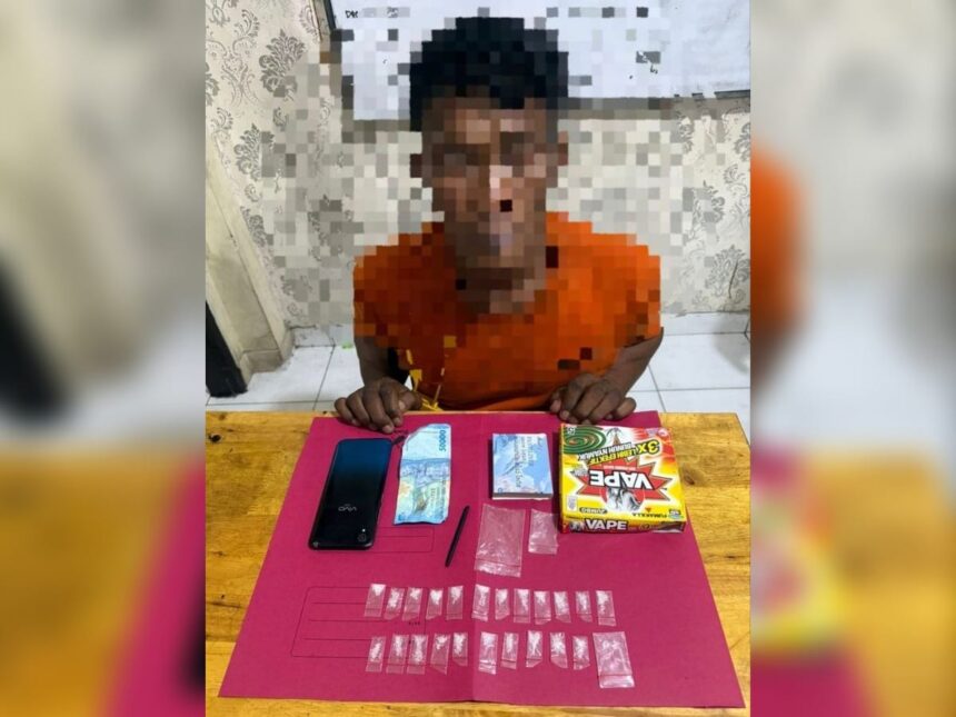 Terduga pelaku peredaran Sabu