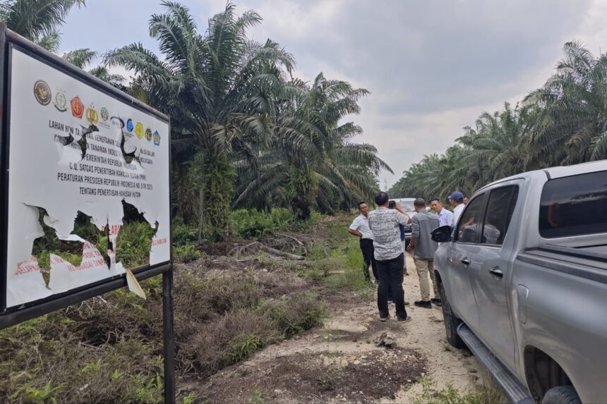 Saat DPRD dan Pemkab Siak inspeksi ke lahan HGU PT TKWL