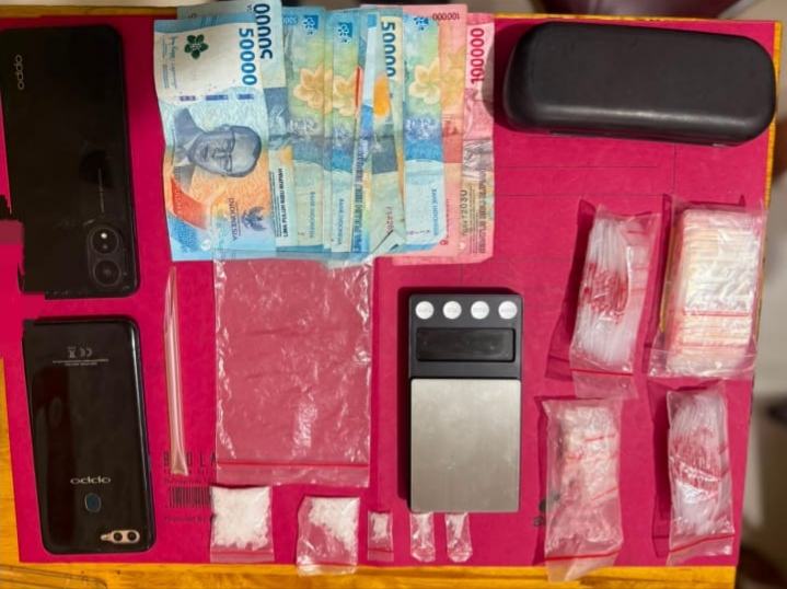 Barang bukti tangkapan polisi