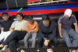 Lima dari tiga belas orang yang terlibat dalam pesta narkoba di pekanbaru
