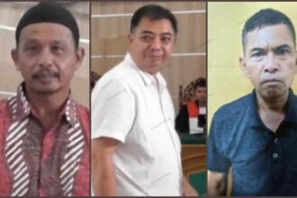 Buronan (dari kiri) : Paijo Riswandi, Novrianto, Muhammad Yusuf