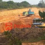 Tempat penambangan material timbunan yang dikelola AM